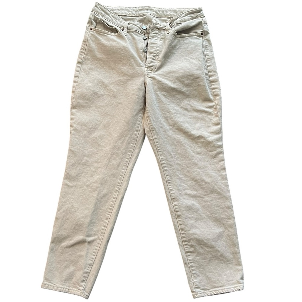 Old Navy Straight Leg Jeans Size 12 Ecru